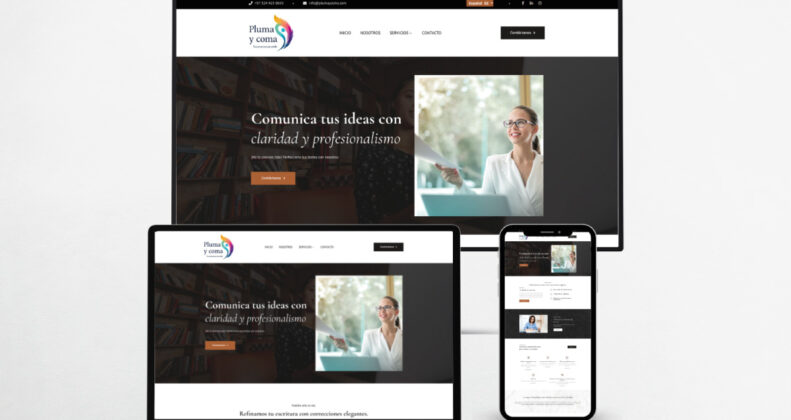Diseño web profesional en 3 idiomas